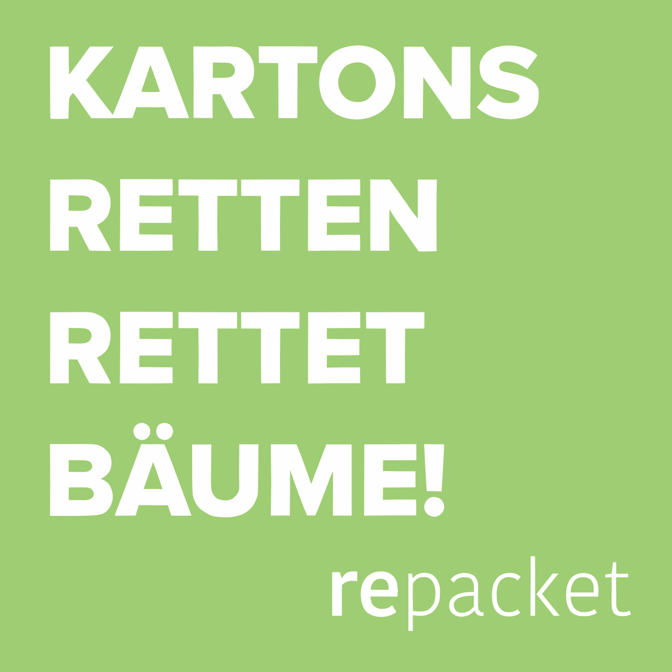 repacket Sticker Bäume retten