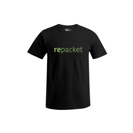 repacket T-Shirt unisex schwarz